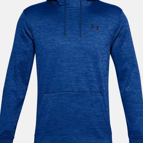 Under Armour Mens Armour Fleece Twist Hoodie 1360700-400 Blue/Black Size XXL NWT - Picture 3 of 4